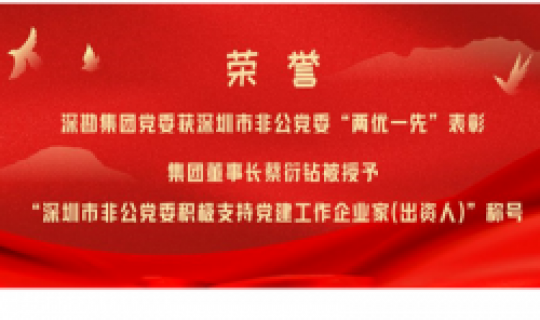 深勘集團(tuán)黨委獲深圳市非公黨委“兩優(yōu)一先”表彰，集團(tuán)董事長(zhǎng)蔡衍鉆被授予“深圳市非公黨委積極支持黨建工作企業(yè)家（出資人）”稱(chēng)號(hào)